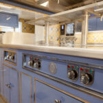 Details of the knobs in Onde Molteni kitchen